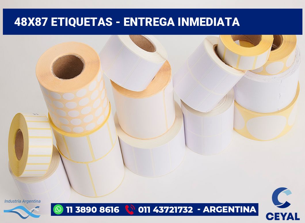 48x87 Etiquetas