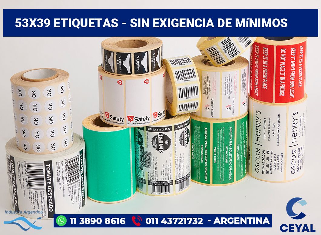 53x39 Etiquetas
