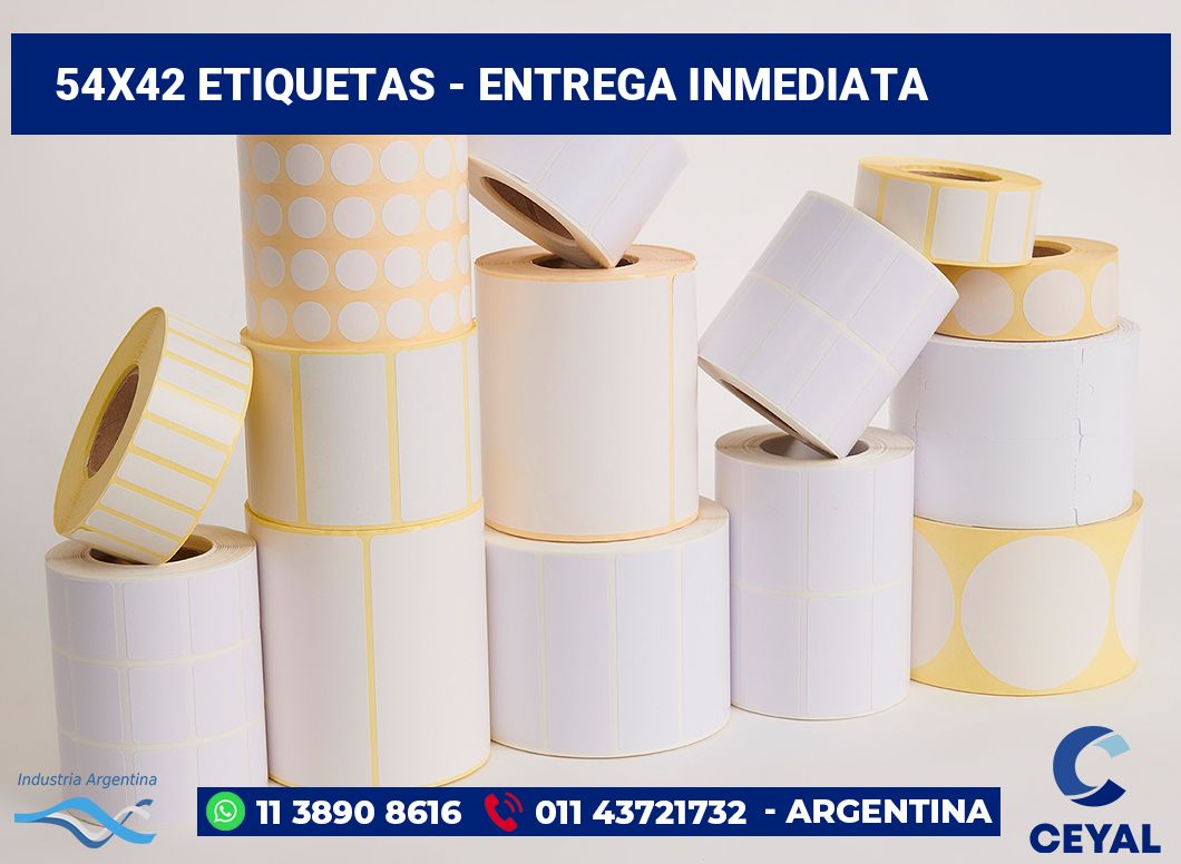 54×42 Etiquetas