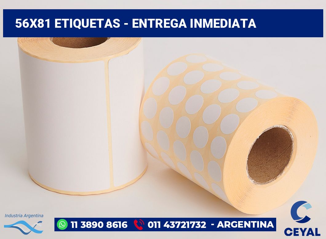 56×81 Etiquetas