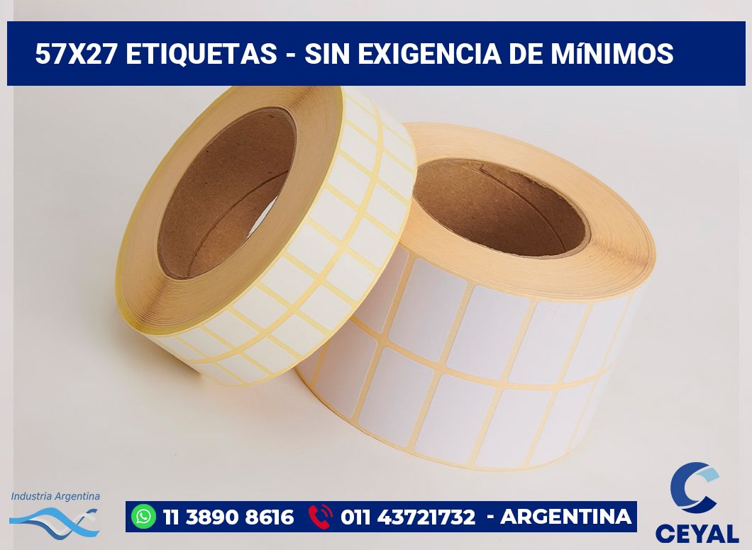 57x27 Etiquetas