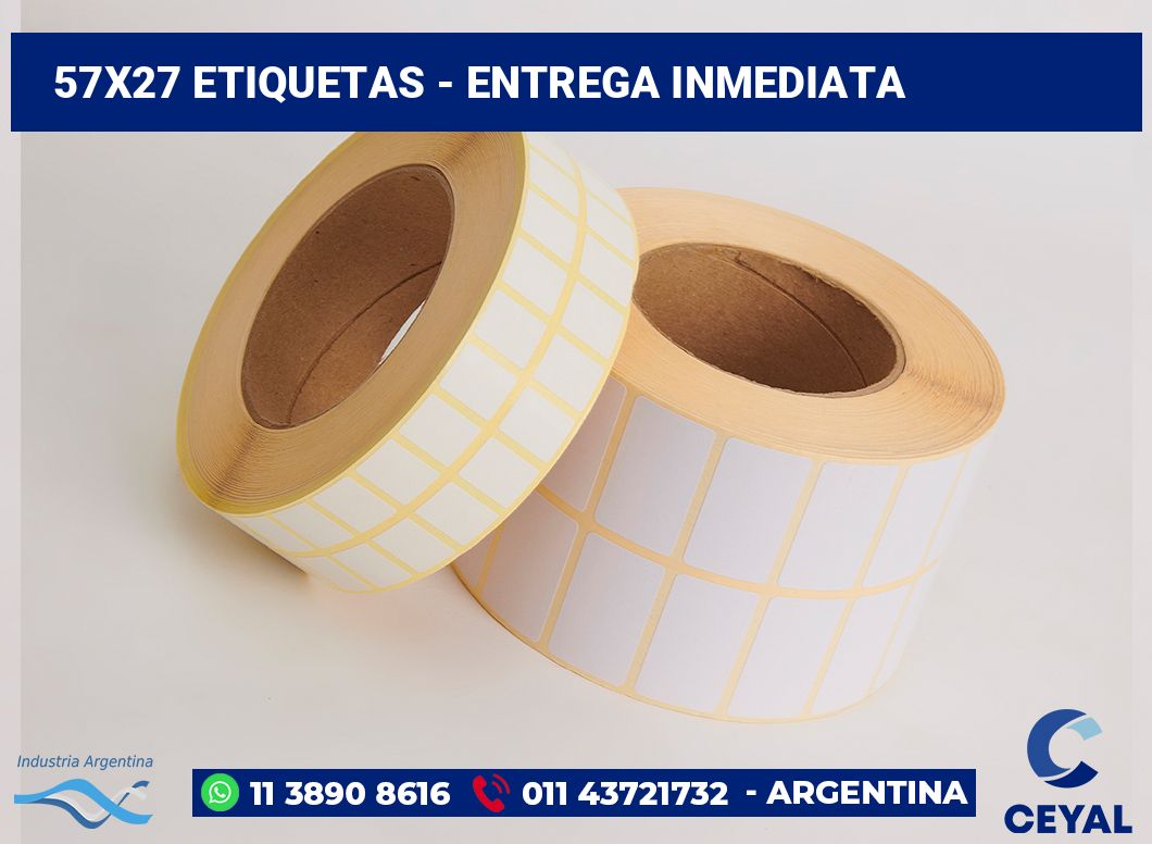 57×27 Etiquetas