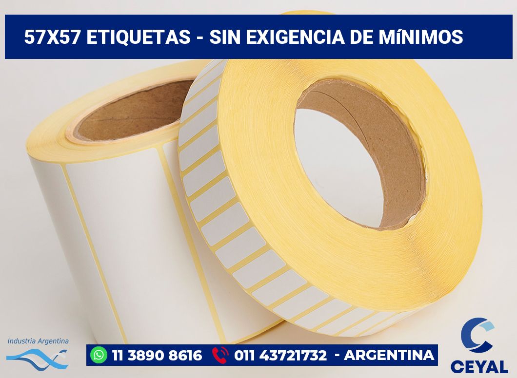 57x57 Etiquetas