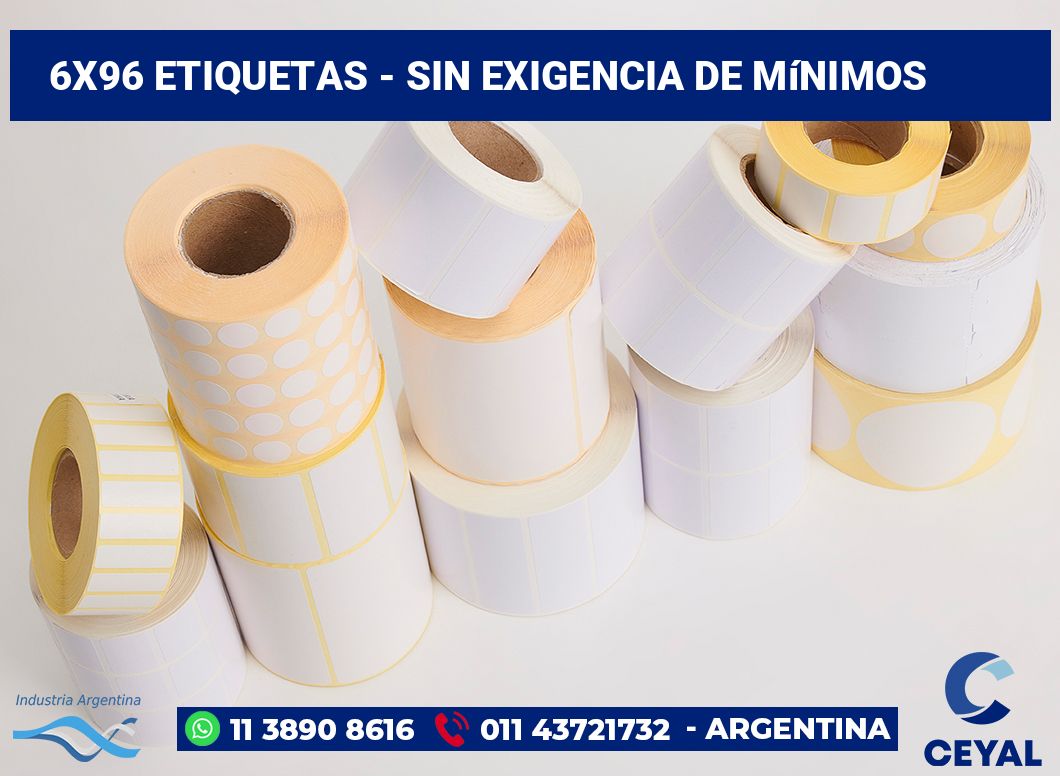 6×96 Etiquetas