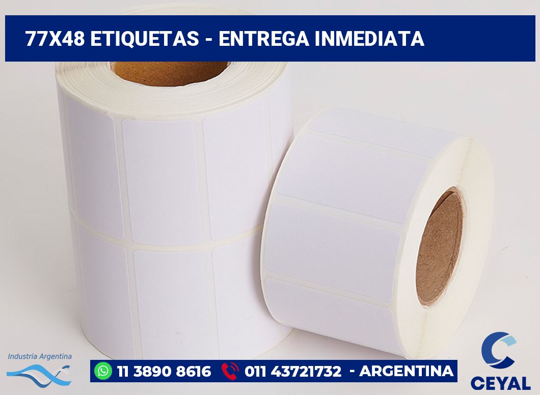 77x48 Etiquetas