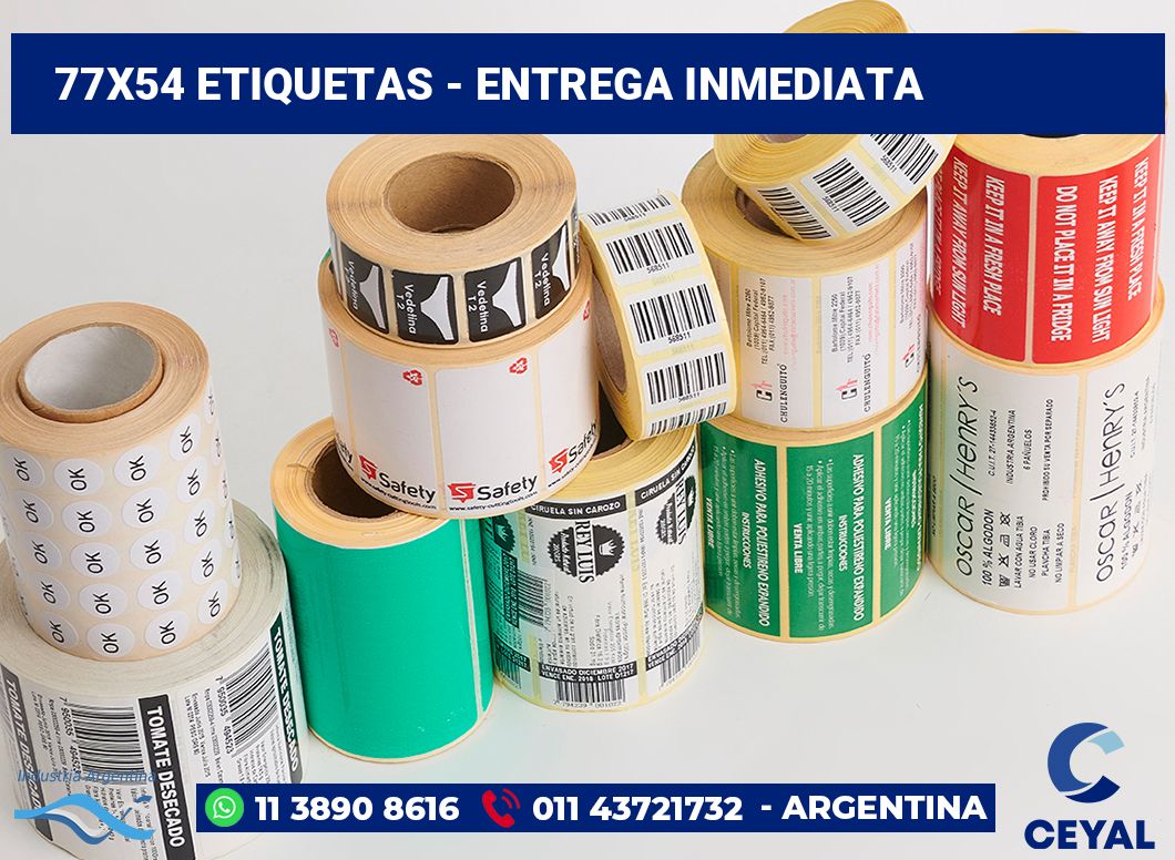 77x54 Etiquetas