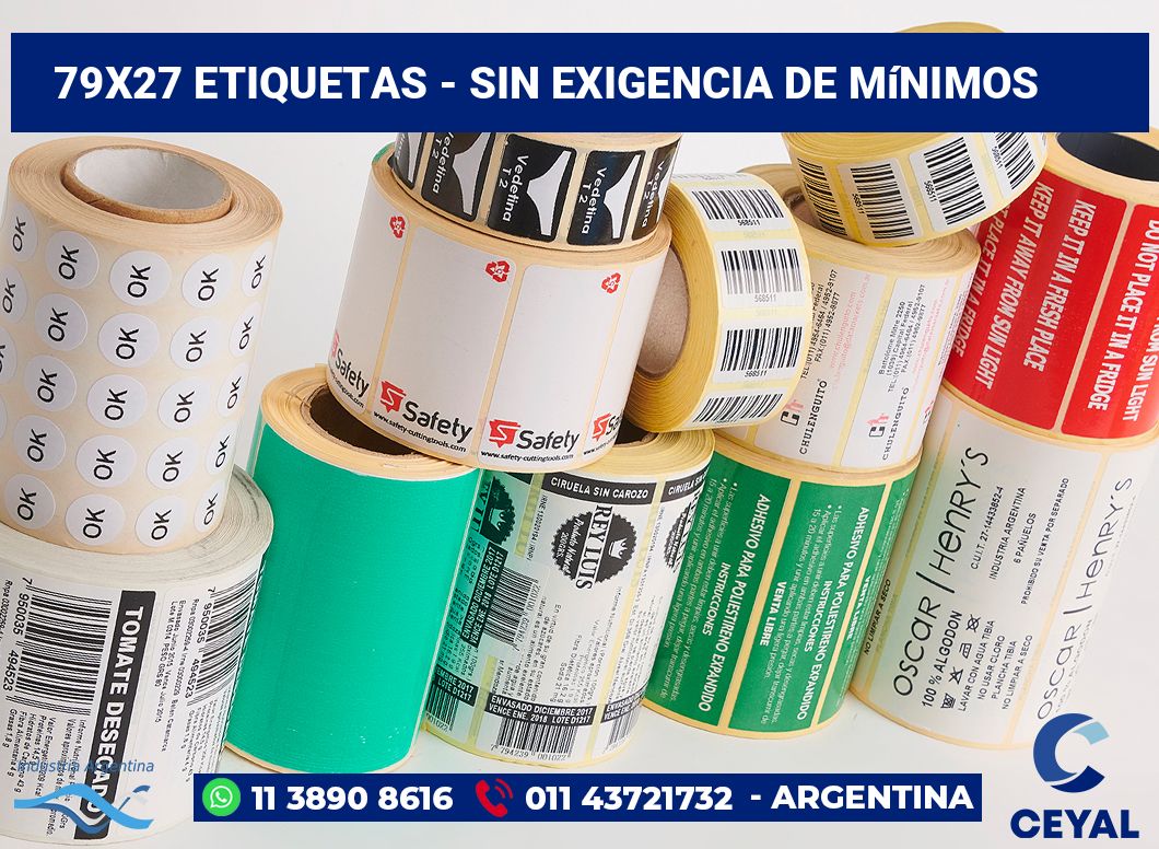79x27 Etiquetas