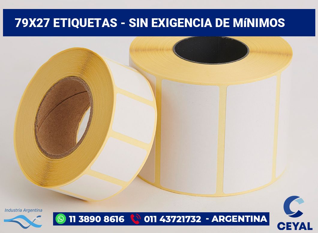 79×27 Etiquetas