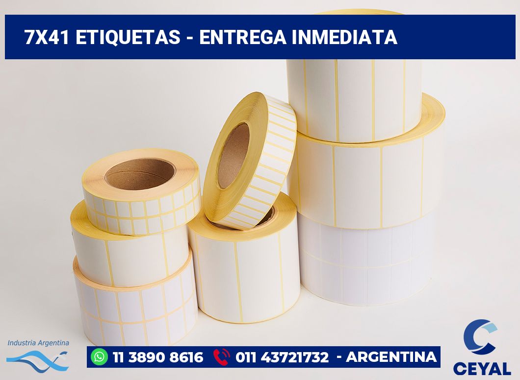 7×41 Etiquetas
