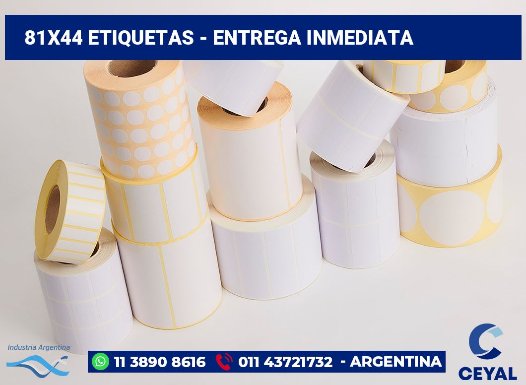 81×44 Etiquetas