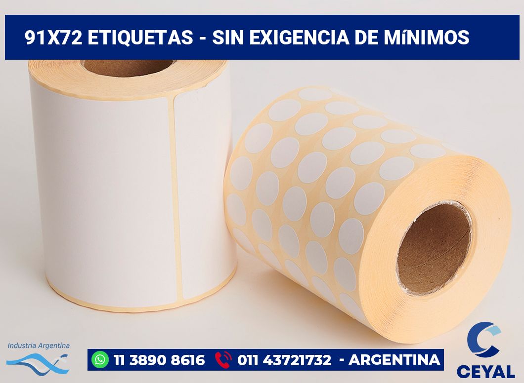 91×72 Etiquetas
