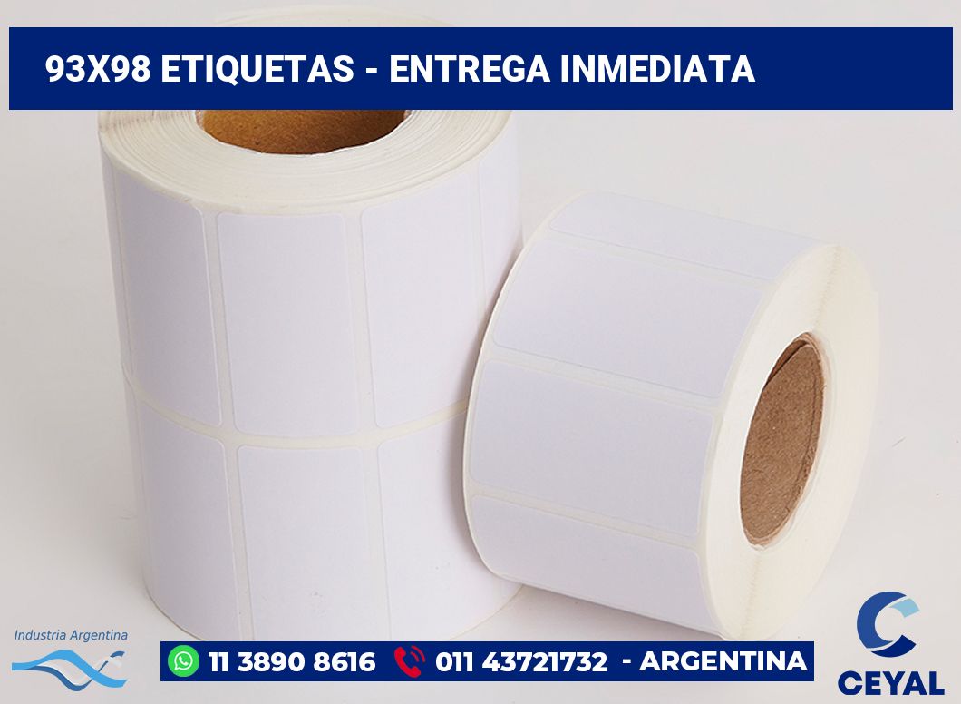 93×98 Etiquetas