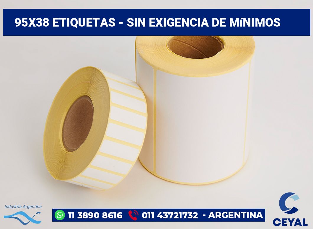 95×38 Etiquetas