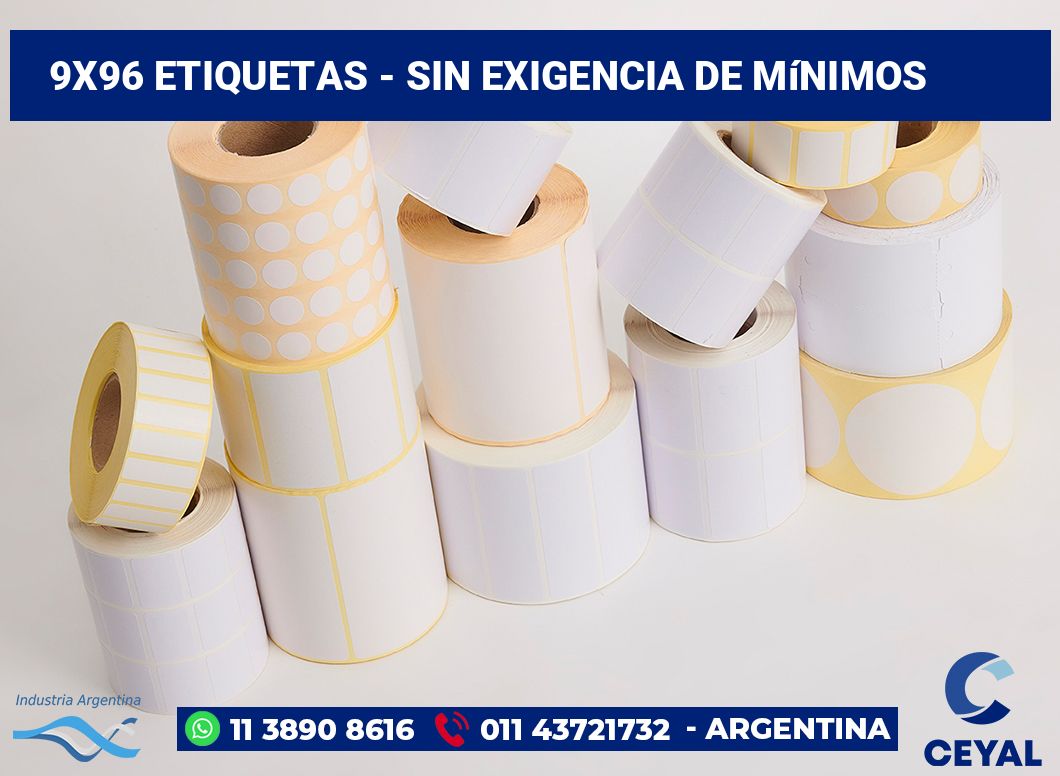 9x96 Etiquetas