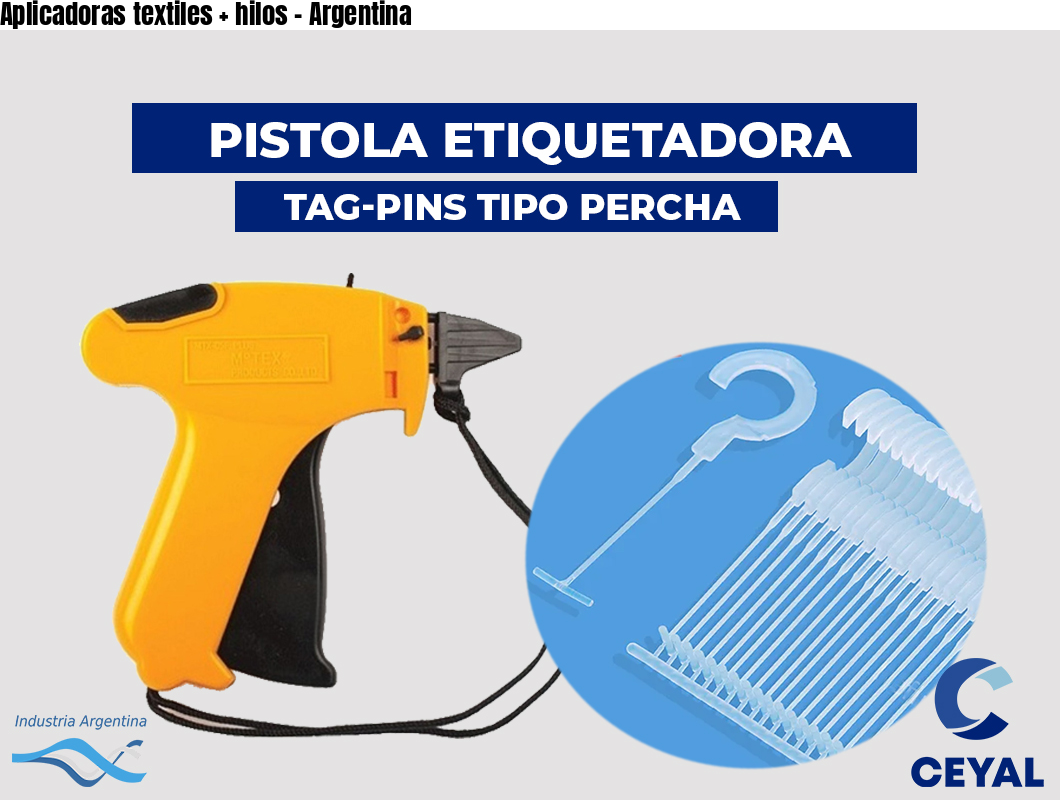 Aplicadoras textiles + hilos - Argentina