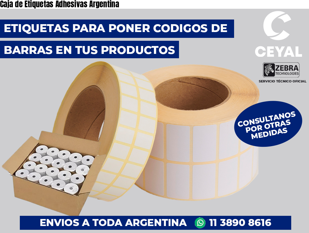 Caja de Etiquetas Adhesivas Argentina
