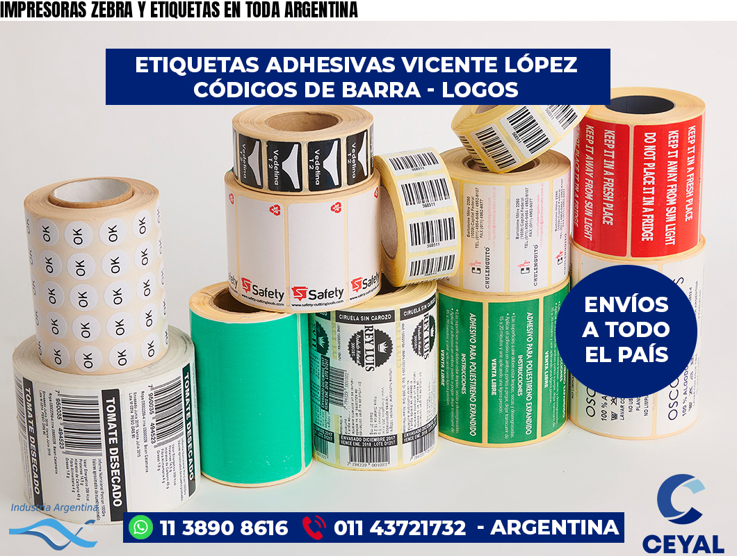 IMPRESORAS ZEBRA Y ETIQUETAS EN TODA ARGENTINA