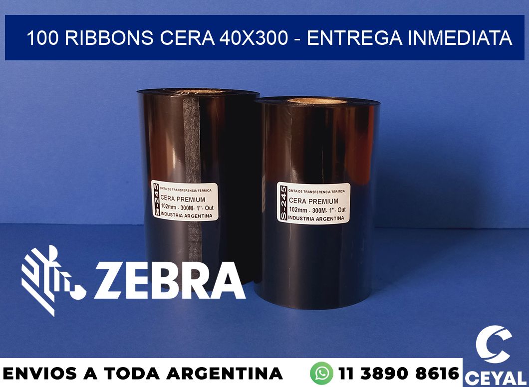100 Ribbons cera 40x300 - Entrega inmediata