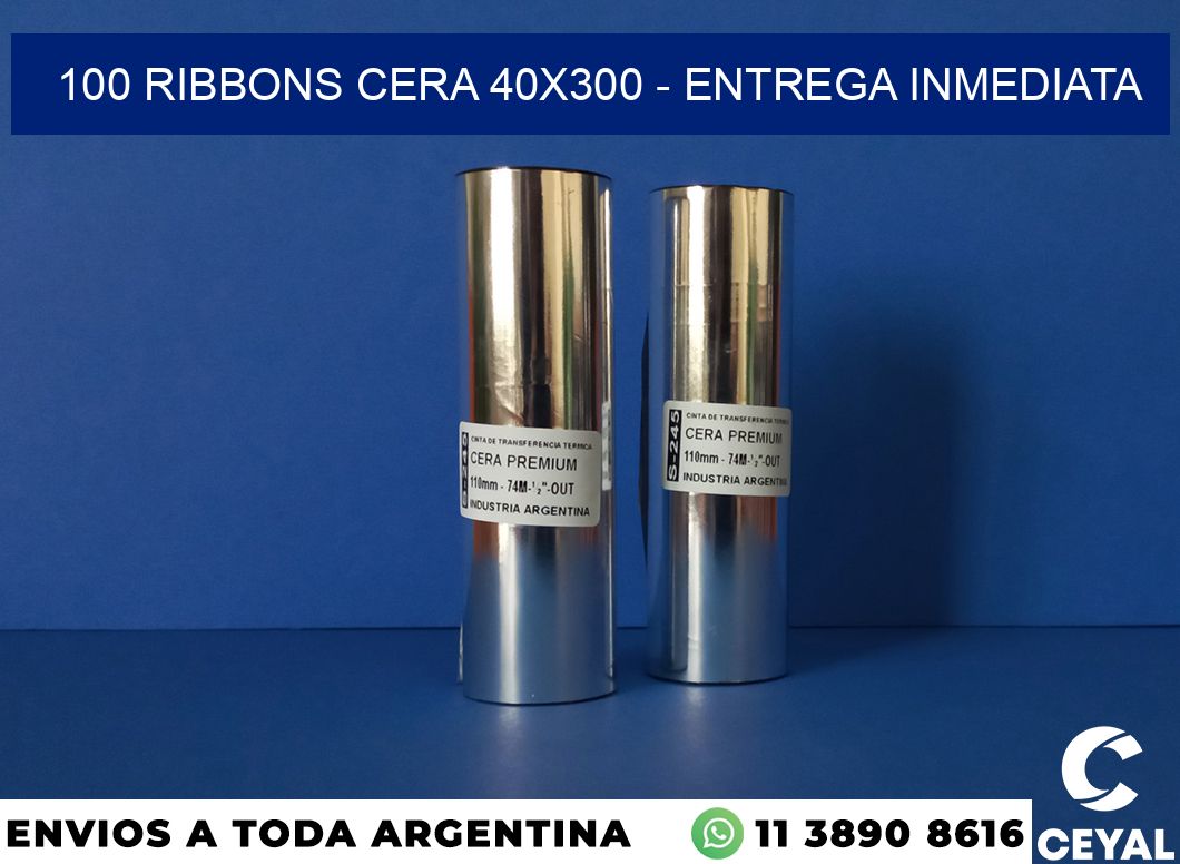 100 Ribbons cera 40×300 – Entrega inmediata