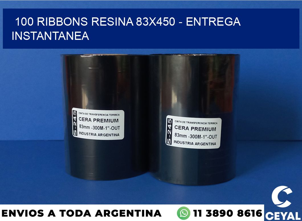 100 Ribbons resina 83×450 – entrega instantanea