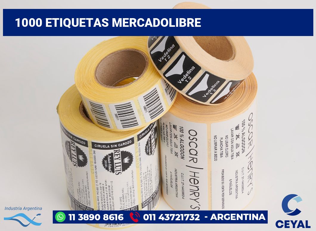 1000 Etiquetas mercadolibre