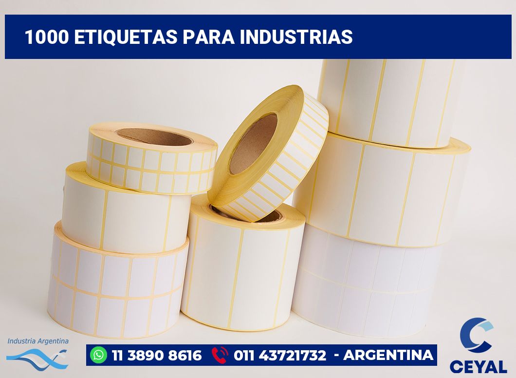 1000 Etiquetas para industrias