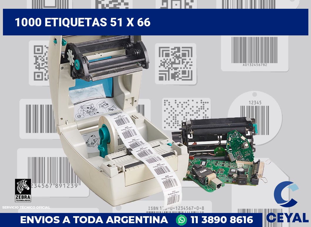 1000 etiquetas 51 x 66