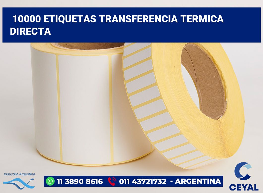 10000 Etiquetas transferencia termica directa