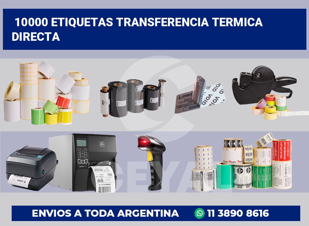 10000 Etiquetas transferencia termica directa