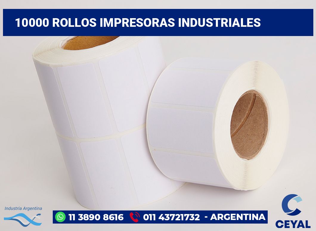 10000 Rollos impresoras industriales