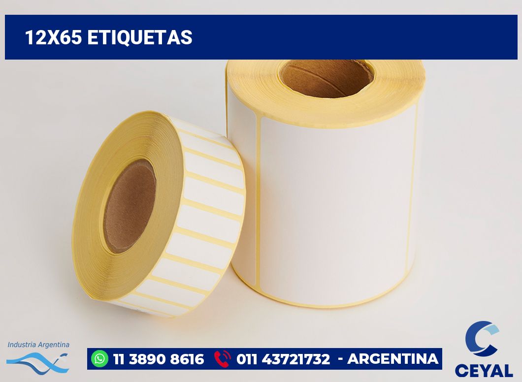 12x65 Etiquetas