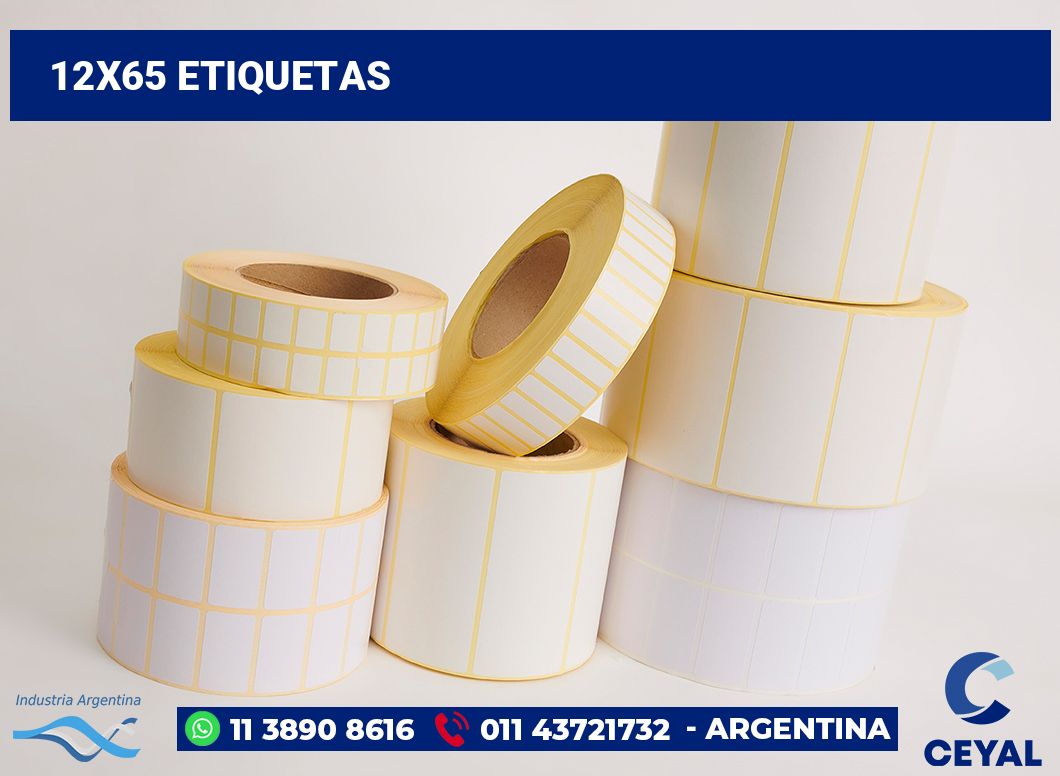 12x65 Etiquetas