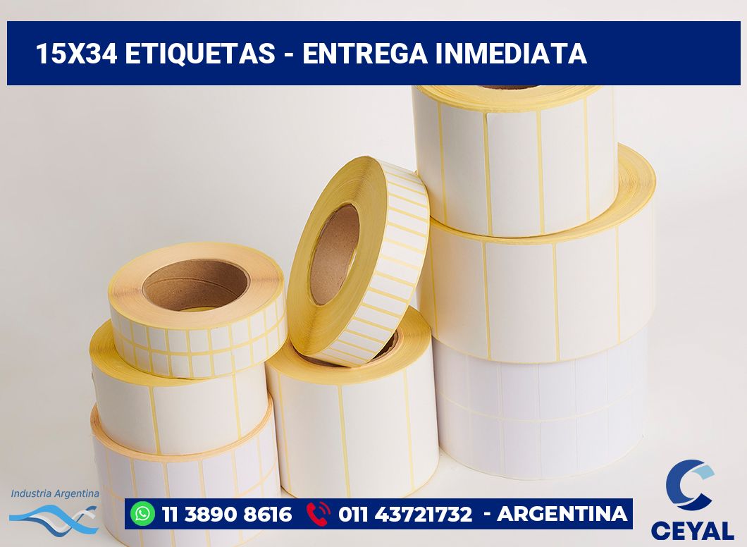 15x34 Etiquetas
