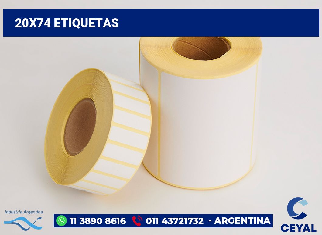 20x74 Etiquetas