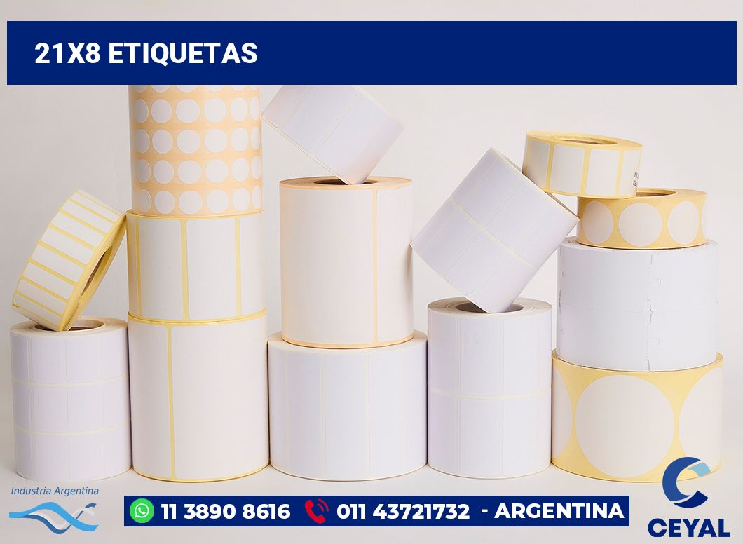 21x8 Etiquetas