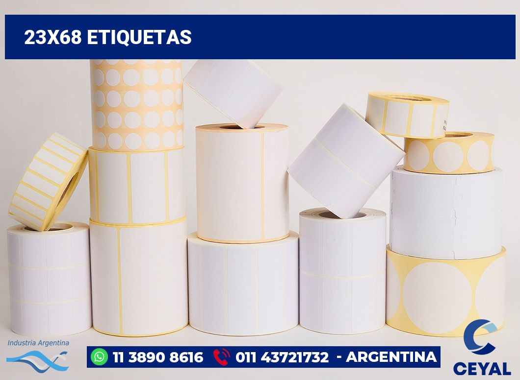23x68 Etiquetas