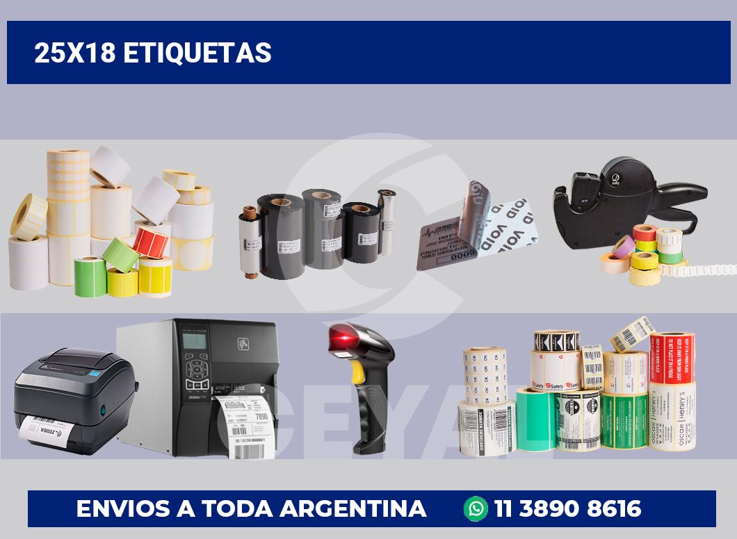 25×18 Etiquetas