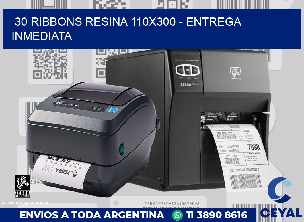 30 Ribbons resina 110x300 - Entrega inmediata