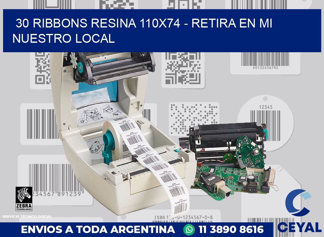 30 Ribbons resina 110x74 - retira en mi nuestro local