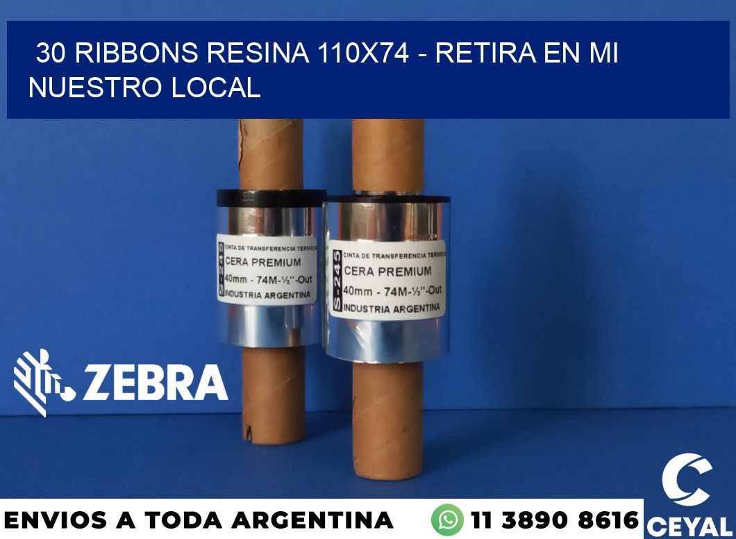 30 Ribbons resina 110x74 - retira en mi nuestro local