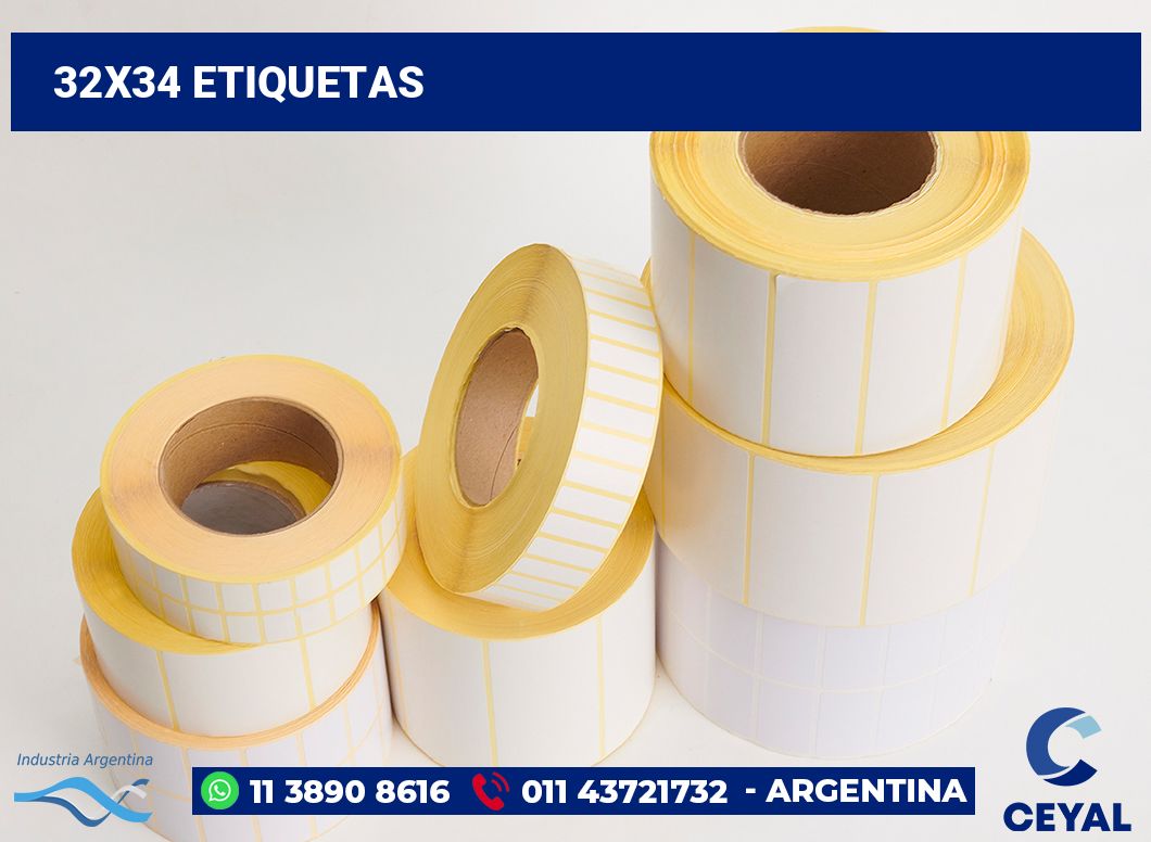 32x34 Etiquetas