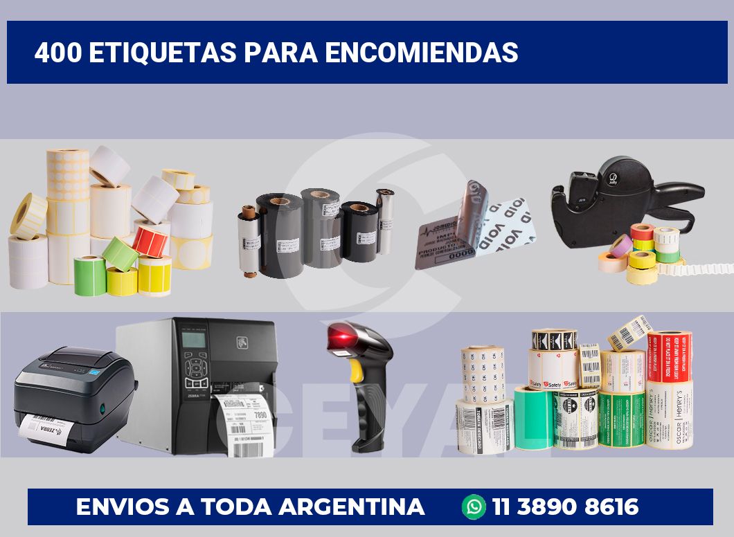 400 Etiquetas para encomiendas