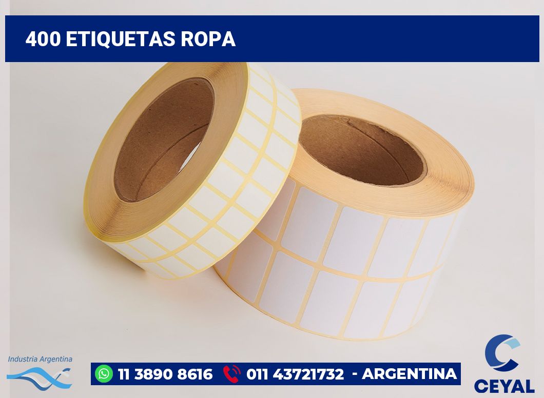 400 Etiquetas ropa