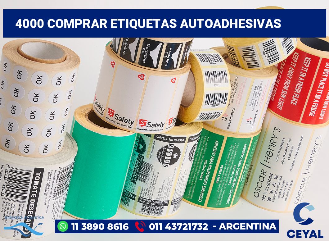 4000 Comprar etiquetas autoadhesivas