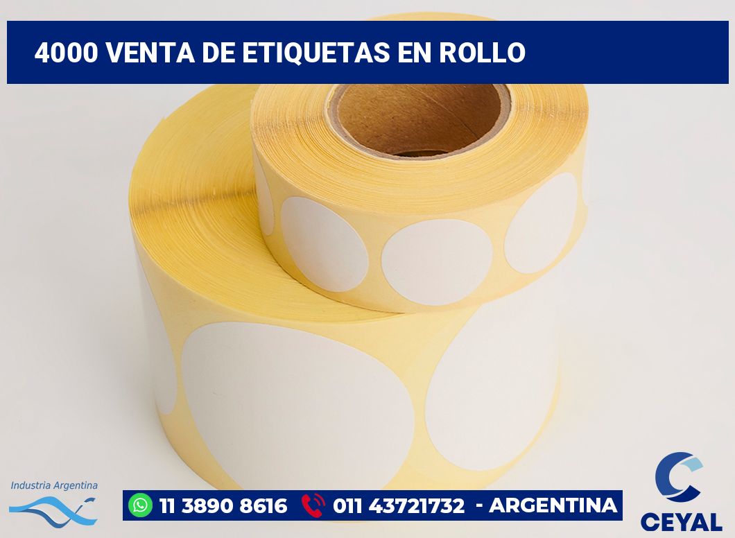 4000 Venta de etiquetas en rollo