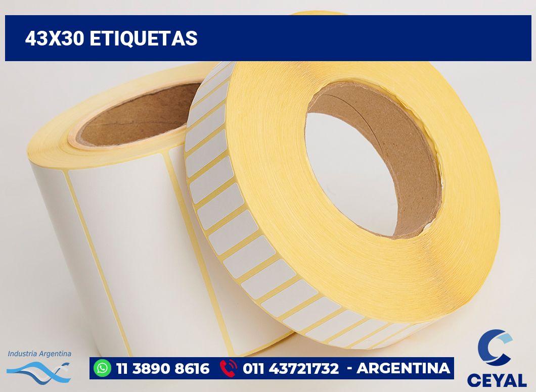 43x30 Etiquetas