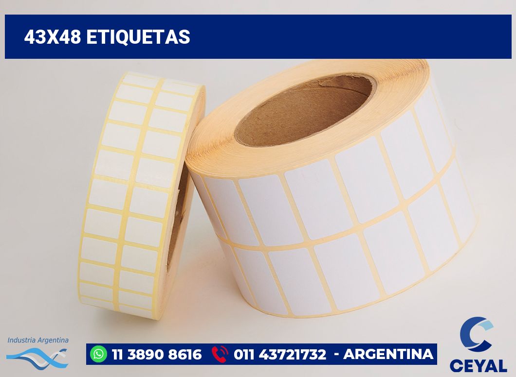 43x48 Etiquetas