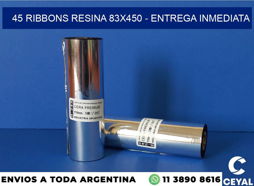 45 Ribbons resina 83×450 – Entrega inmediata