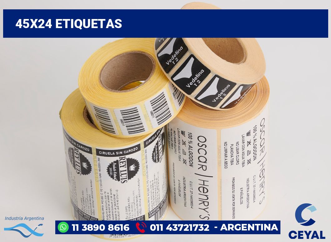 45x24 Etiquetas