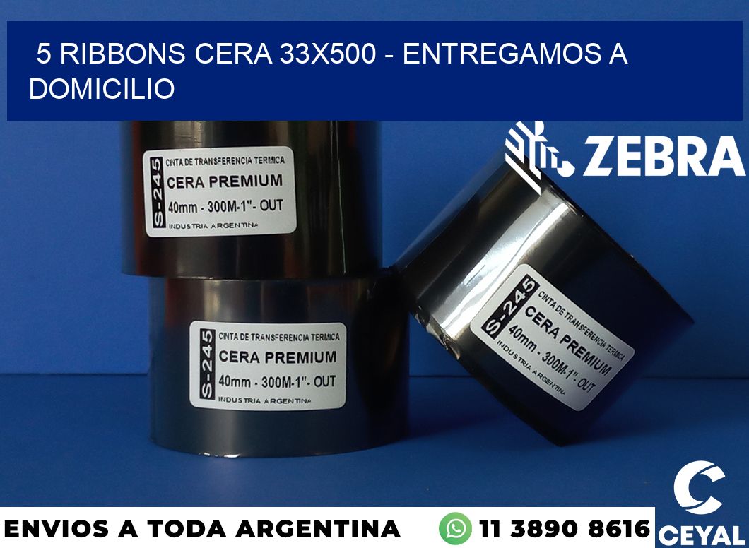 5 Ribbons cera 33x500 - entregamos a domicilio